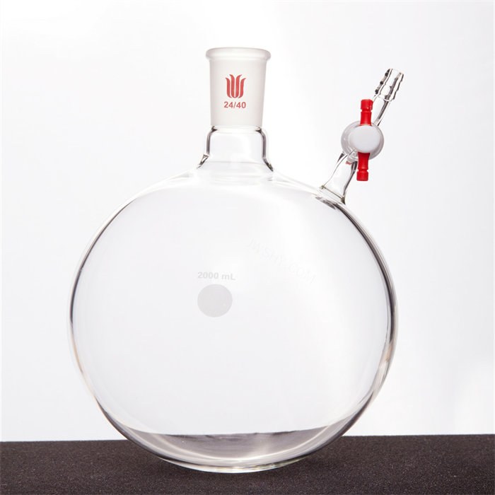反应瓶,四氟节门,24/40,1000ml - 欣维尔