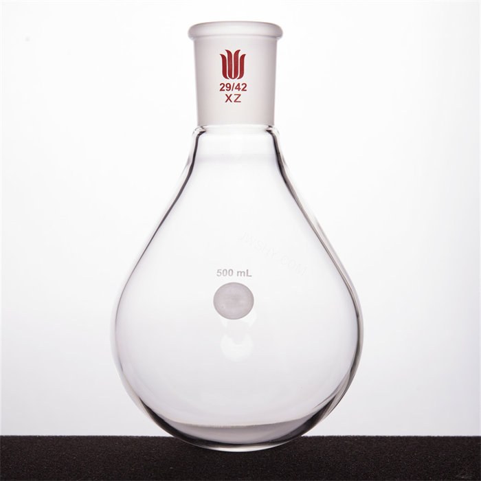 旋蒸用厚壁茄型瓶,高强度,磨口:29/42,500ml - 欣维尔