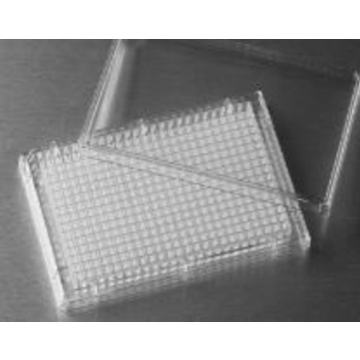 Corning 384孔透明平底白色聚苯乙烯微孔板，经TC处理，20个/袋，带盖，无菌