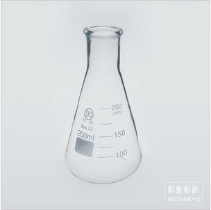 宽颈三角烧瓶 300ml 颈外径×瓶外径×高度：50×87×156mm - 华鸥