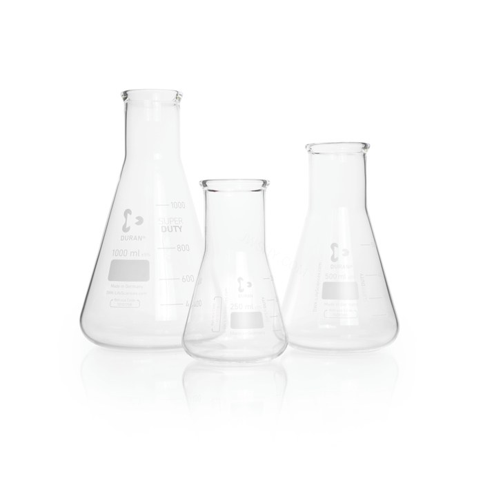 广口锥形瓶 厚唇 250ml 原Schott/肖特 - Duran