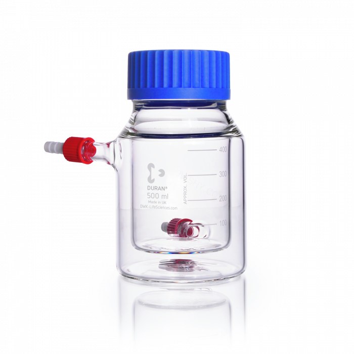 双层宽口试剂瓶 500ml GLS80螺牙 原Schott/肖特 - Duran