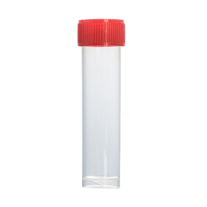 一次性使用病毒采样管 5ml 红色平盖带垫圈,无刻度,无书写区域,可立裙边,不灭菌,2500支/袋/箱(管体与管盖分开包…