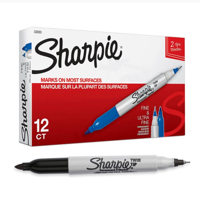 三福实验室双头记号笔 黑色 - Sharpie/三福