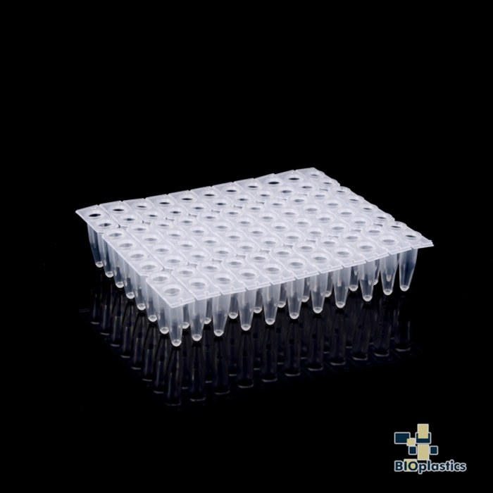 EU 0.2ml 薄壁无裙边可撕96孔板 透明 - Bioplastics