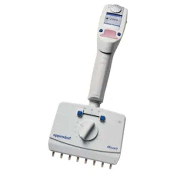 Eppendorf Xplorer plus MoveIt可调间距电动移液器,8通道,1-20ul,浅粉色