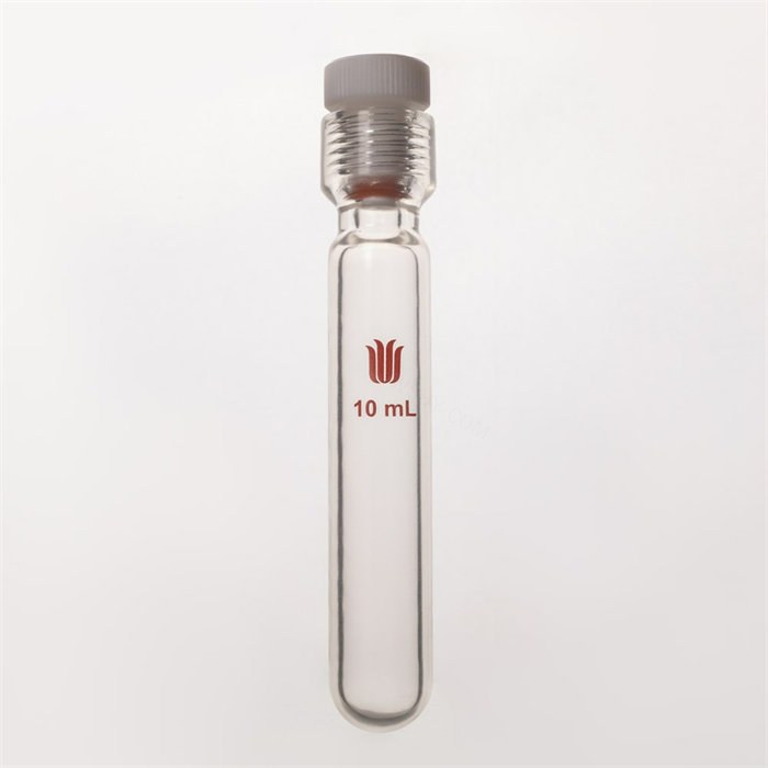 镀膜，厚壁耐压瓶,四氟全包O型圈,容量10ml,7#  容量(mL) 螺纹口 瓶身外径×螺纹口以下长度(mm) - 欣维尔