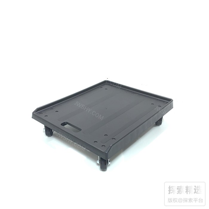 具2个刹车轮具挡边四轮平板车蓝色 650&times;540&times;150mm 承重200kg