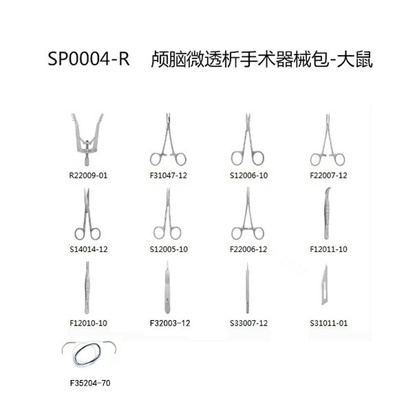 颅脑微透析器械包-大鼠 【仅限科研专用 用于动物实验】