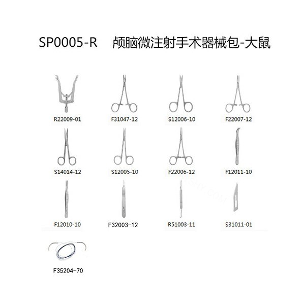 颅脑微注射器械包-大鼠 【仅限科研专用 用于动物实验】