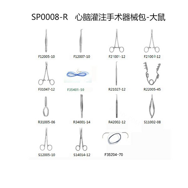 心脑灌注器械包-大鼠 【仅限科研专用 用于动物实验】