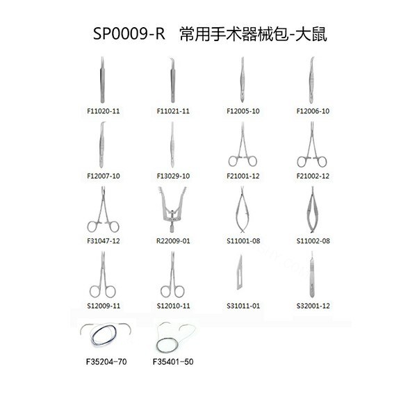 常用器械包-大鼠 【仅限科研专用 用于动物实验】