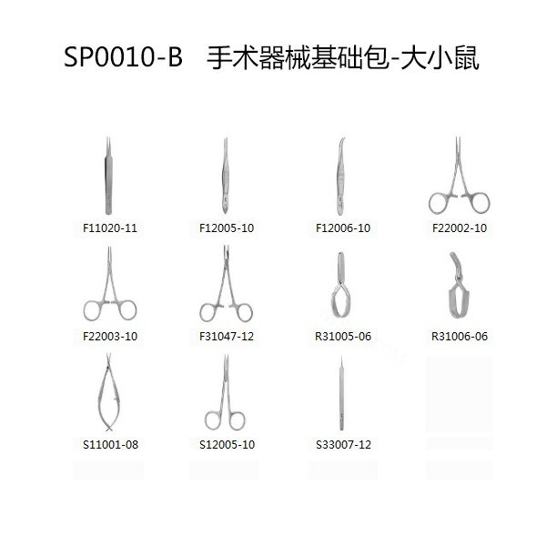 器械基础包-大小鼠 【仅限科研专用 用于动物实验】