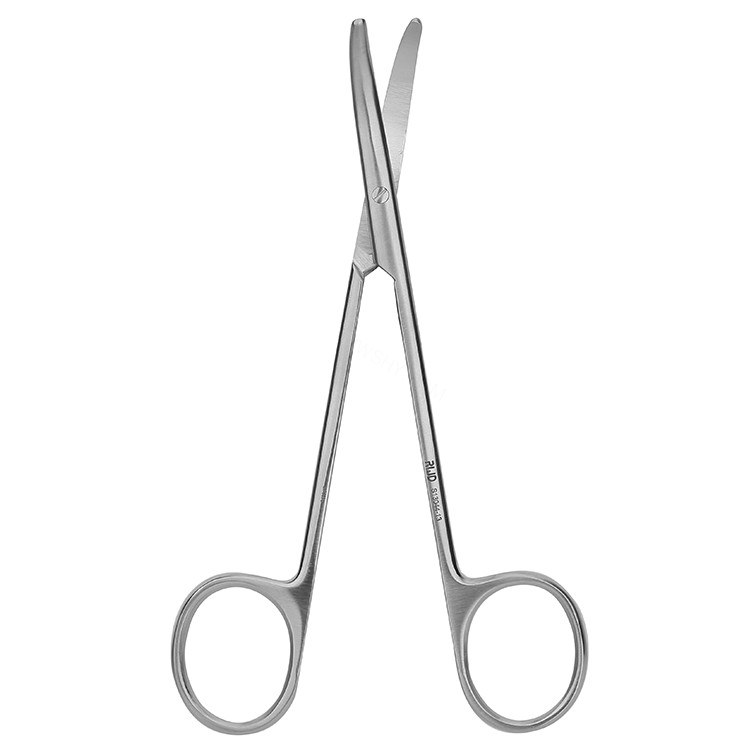 解剖剪 弯 钝头 13.5cm 【仅限科研专用 用于动物实验】
