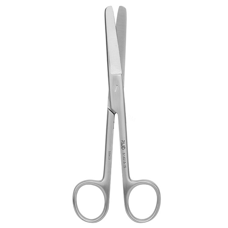 不锈钢剪 直 钝头 13cm 【仅限科研专用 用于动物实验】