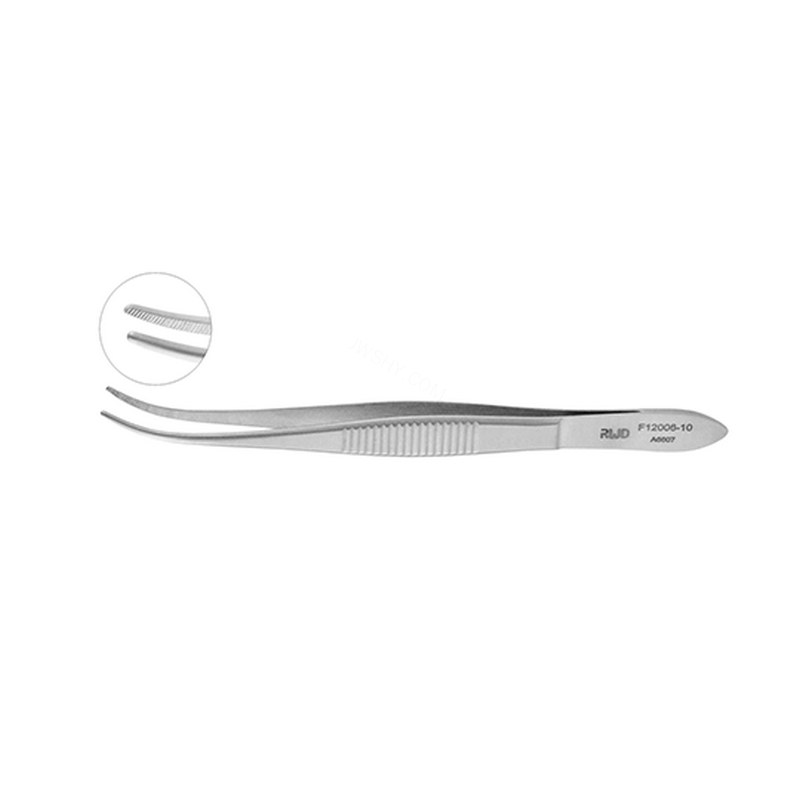 眼科镊 小弯 10cm 【仅限科研专用 用于动物实验】 - 瑞沃德