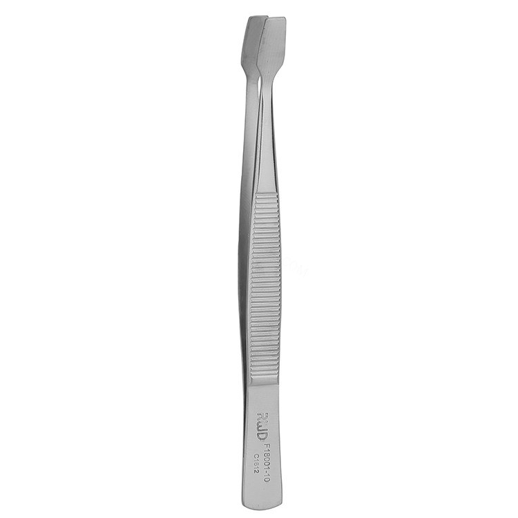 盖玻片夹持镊 斜角弯 10.5cm 【仅限科研专用 用于动物实验】 - 瑞沃德