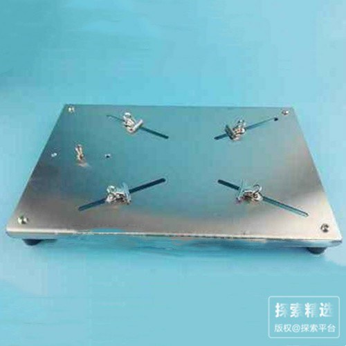 大小鼠通用型不锈钢手术板30&times;20cm 带4个夹子 1个固定螺栓