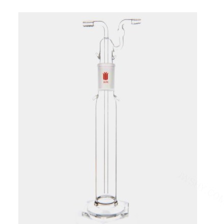 具砂板气体洗瓶 500ml，总高约380mm，X-C砂板