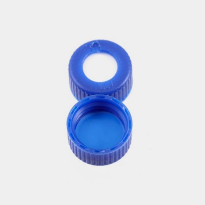 瓶盖 AVCS 螺口 9mm 蓝色 PP 白色硅胶 / 红色 PTFE 隔垫 1.0mm 爆款