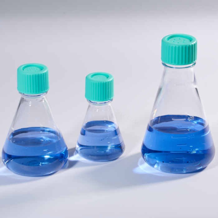 三角培养摇瓶瓶盖 500/1000ml 荧光绿滤膜盖,配500mL及1000mL三角培养摇瓶,灭菌 定制品,需询货期 - JET/洁特