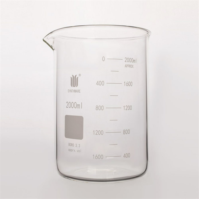 厚壁烧杯 双刻度线 2000ml 直径&times;高度：136&times;208mm