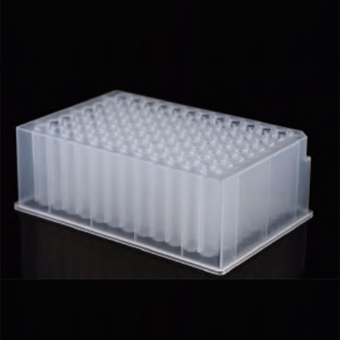 96孔深孔板 2.0ml 未灭菌 半透明 圆形孔 U形底 聚丙烯材质 - 耐思/Nest