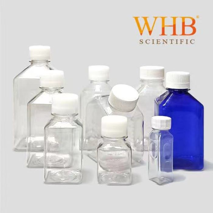 60ml 方形培养基瓶 PET 灭菌 - 卧宏/WHB