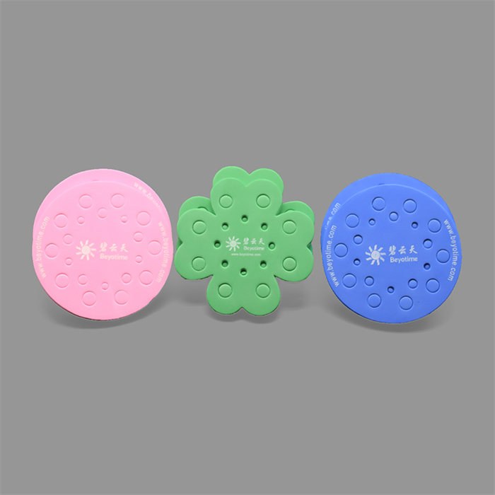 水浴泡沫浮漂 圆形(粉色) 圆形 (蓝色)和四叶草形各2个 - 碧云天/Beyotime