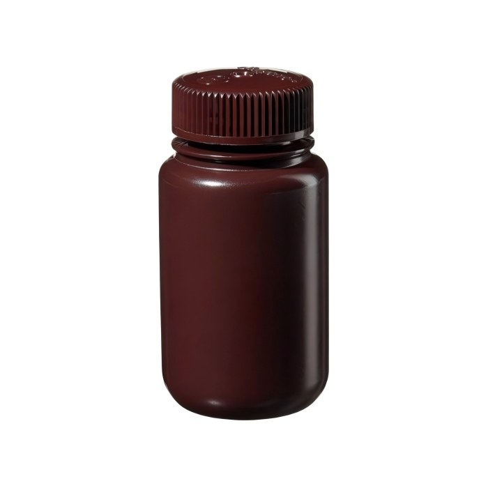 LPE 琥珀色广口瓶，琥珀色HDPE，琥珀色PP螺旋盖，125ml