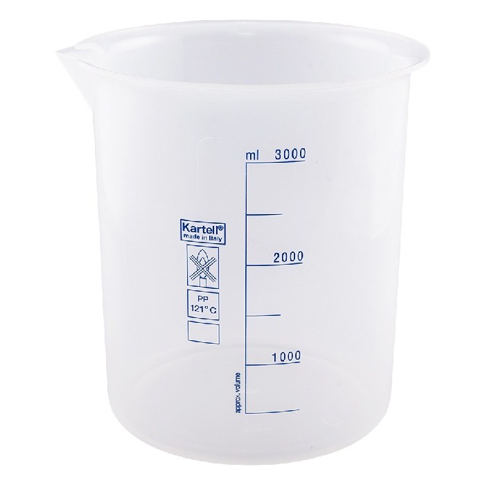 KARTELL 818 蓝色刻度PP烧杯 3000ml