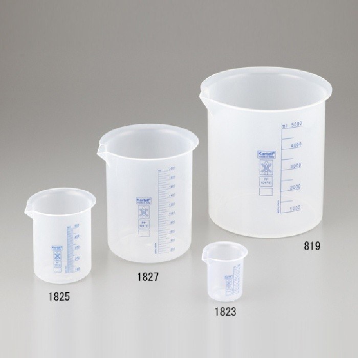 KARTELL 1827 蓝色刻度PP烧杯 2000ml - AS-ONE/亚速旺