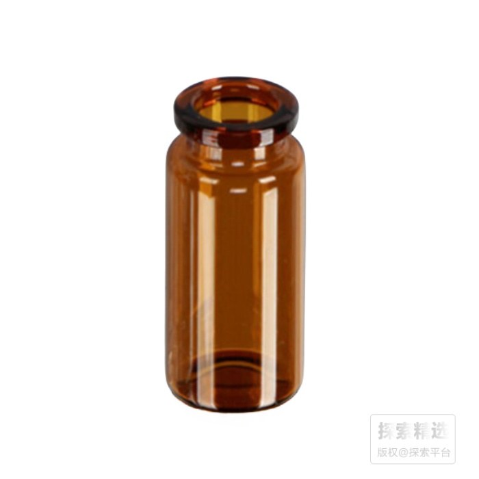 低硼硅管制西林瓶 棕色 7ml 瓶口外径：20mm