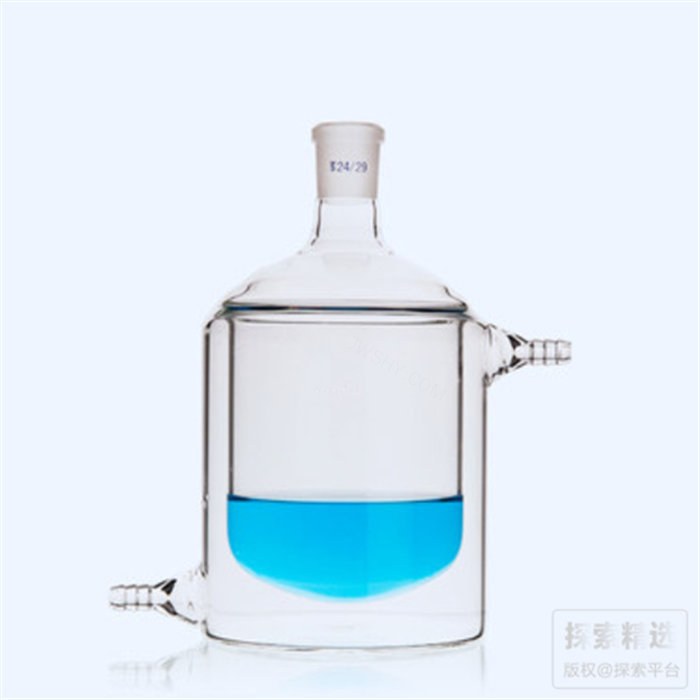 单口夹套反应瓶 内圆外平 24/29 500ml