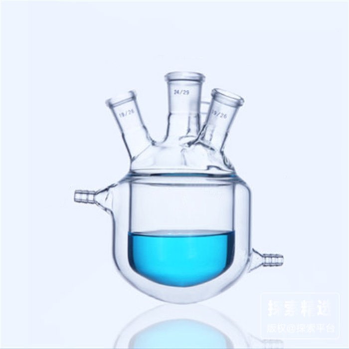 四口夹套反应瓶 24/29 24/29 24/29 24/29 250ml