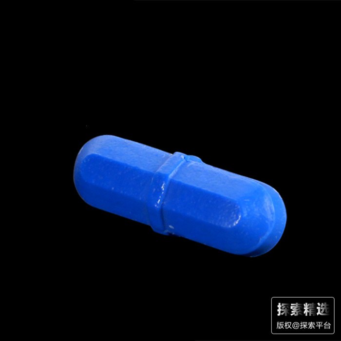 蓝色圆柱形带节搅拌子 直径&times;长：8&times;25mm