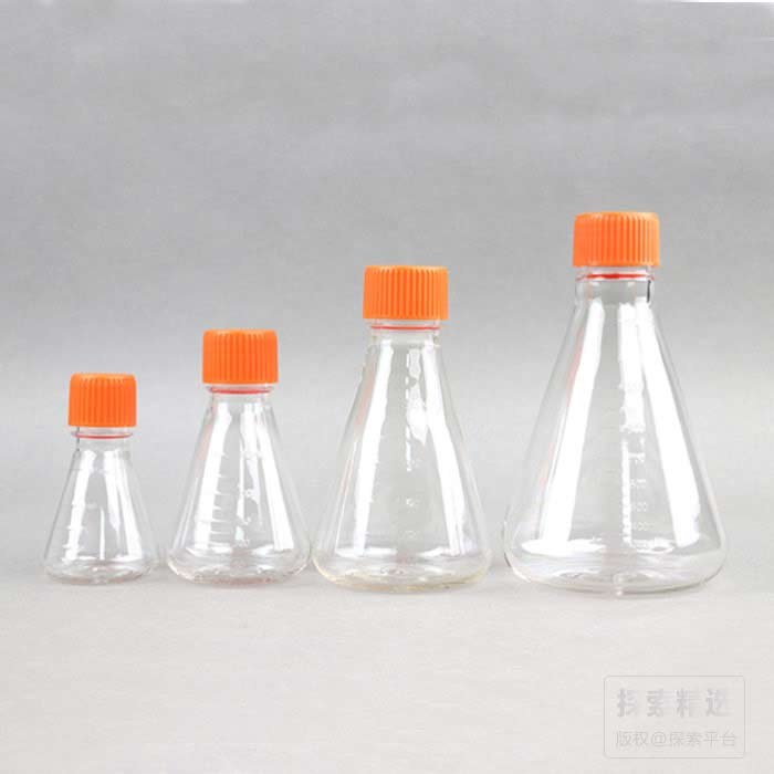 三角细胞摇瓶 250ml PETG 透气盖 无菌 耐受温度范围:65-70℃ - 玖梧精选