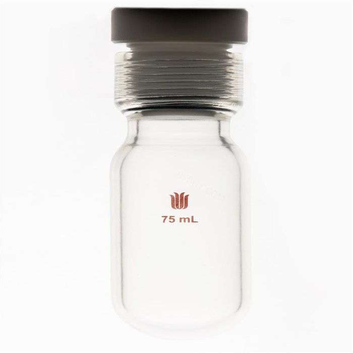 镀膜 厚壁耐压瓶一套,四氟全包O型圈,容量75ml,25# - 欣维尔