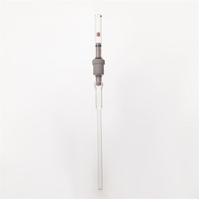 白色全四氟盖，5mm外径玻璃低压/真空样品管500MHz,长度3.5(inch)