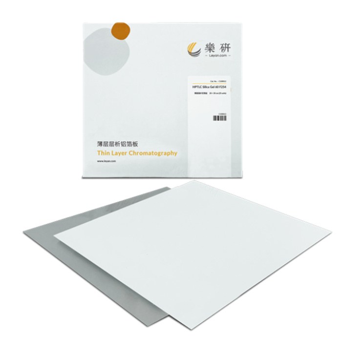 TLC铝箔板 20×20cm 厚度：0.2mm 含荧光剂 - 涂层0.2mm