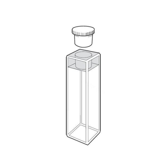 标准方型荧光池(带塞)Spectrosil石英荧光比色皿 光程10mm 内宽10mm 外部尺寸12.5×12.5×48mm - Starna/斯达纳