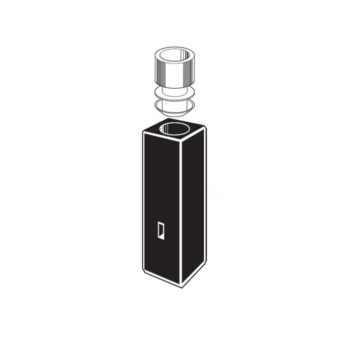 次微量方型黑体池 圆开口 Spectrosil石英吸光比色皿 光程10mm 内部尺寸2×5mm 外部尺寸12.5×12.5×45mm - Starna/斯达纳