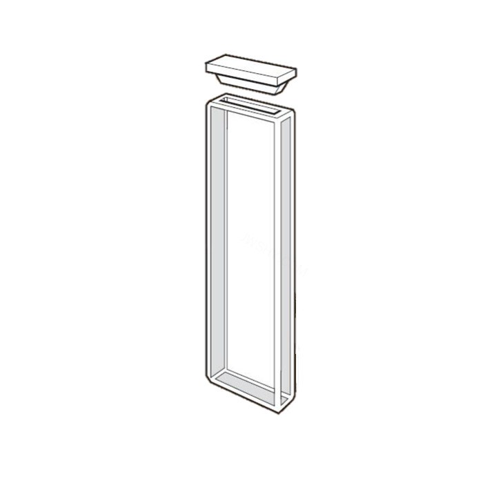 标准方型池(带盖)Spectrosil石英吸光比色皿 光程2mm 内宽10mm 外部尺寸4.5×12.5×45mm - Starna/斯达纳
