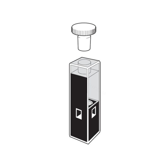 次微量荧光池(带塞)Spectrosil石英荧光比色皿 光程3mm 内部尺寸3×5mm 外部尺寸12.5×12.5×48mm - Starna/斯达纳