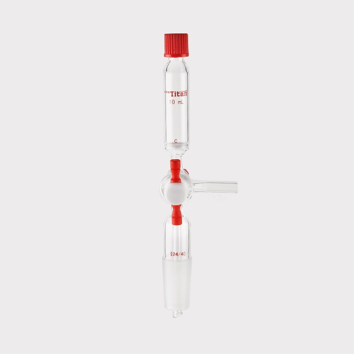 多肽固相合成管 具2mmT型四氟节门，磨口：24/40，14#，G2砂板，10ml 特优级