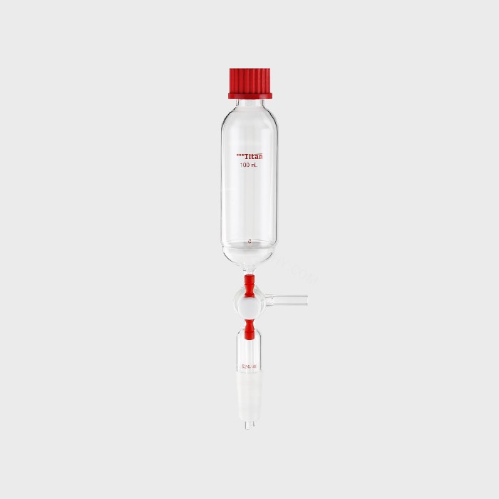 多肽固相合成管 具2mmT型四氟节门 磨口：24/40 25# G2砂板 100ml 特优级