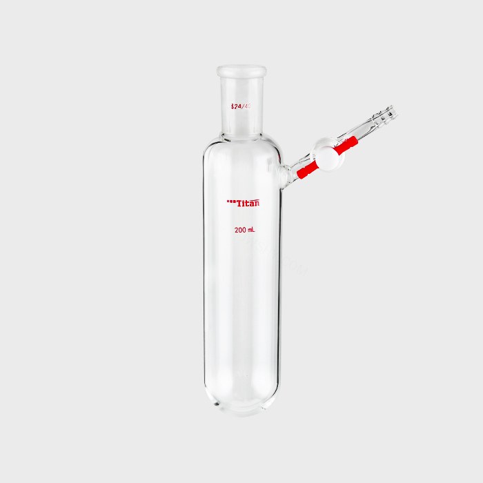 反应管 具2mm四氟节门 磨口：24/40 200ml 特优级