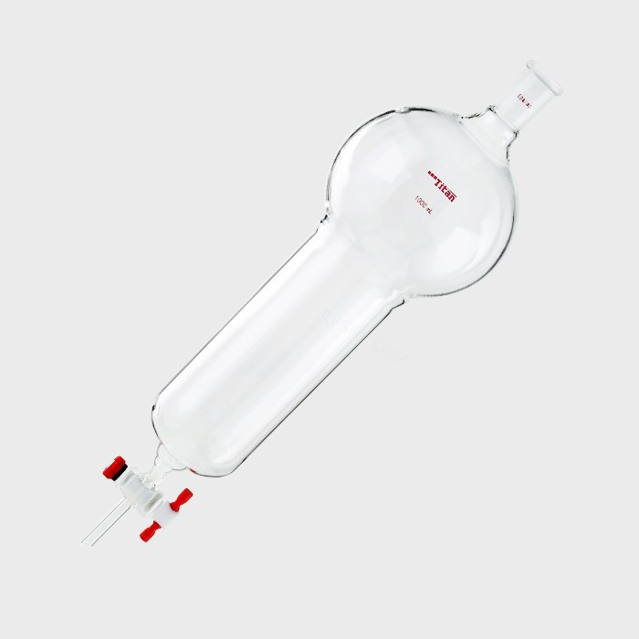 具存储球闪式层析柱 1000ml 外径：80mm 有效长度：203mm 四氟节门孔径：4mm 24/40 特优级