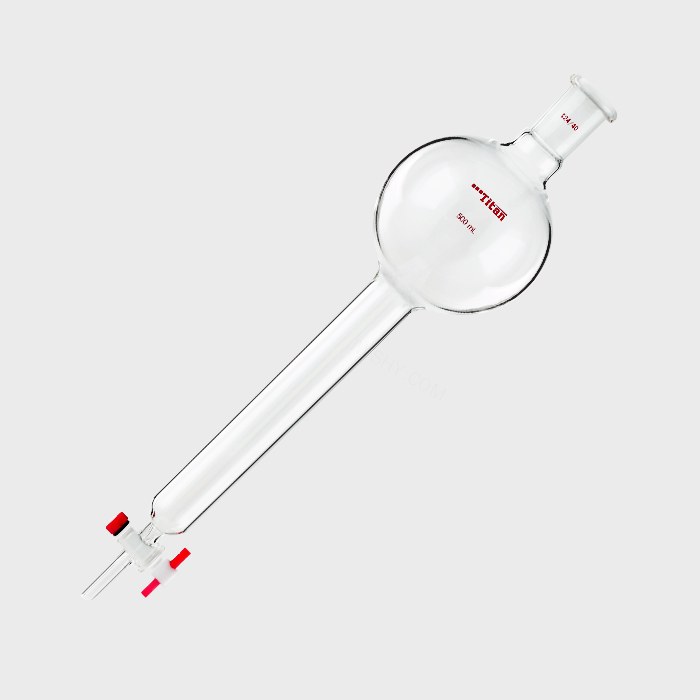 具存储球闪式层析柱 500ml 外径：32mm 有效长度：203mm 四氟节门孔径：2mm 24/40 特优级