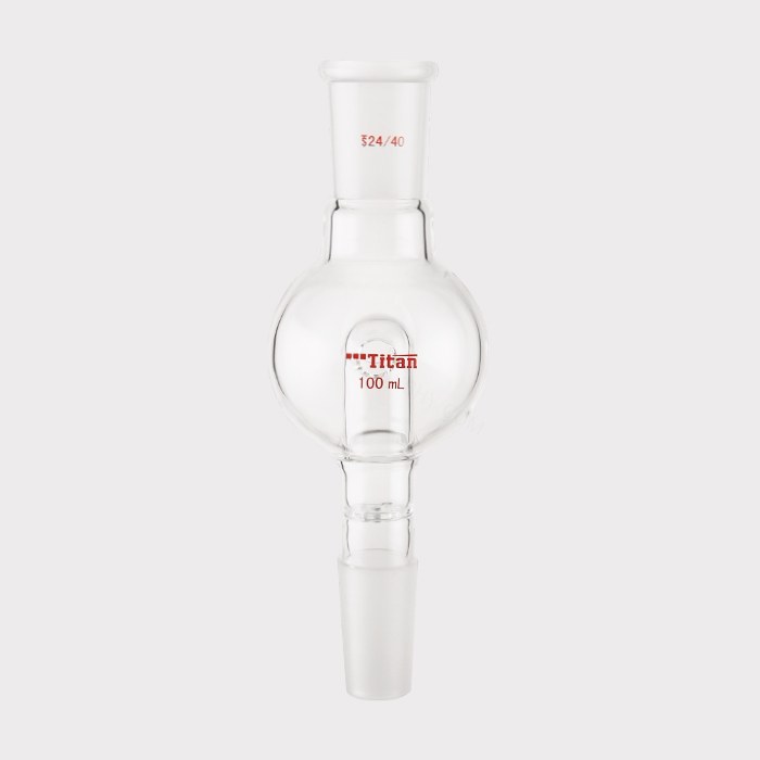 具孔玻板防溅球 上磨口：24/40，下磨口：24/40，100ml 特优级 - ACESUN艾斯琳